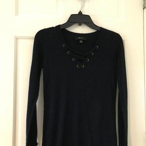 Navy Blue Sweater Dress